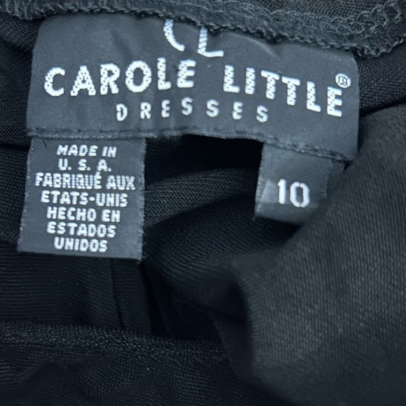 Carole Little Dress Black Rounded Neck Maxi Length SIZE 10 EUC - Picture 8 of 8